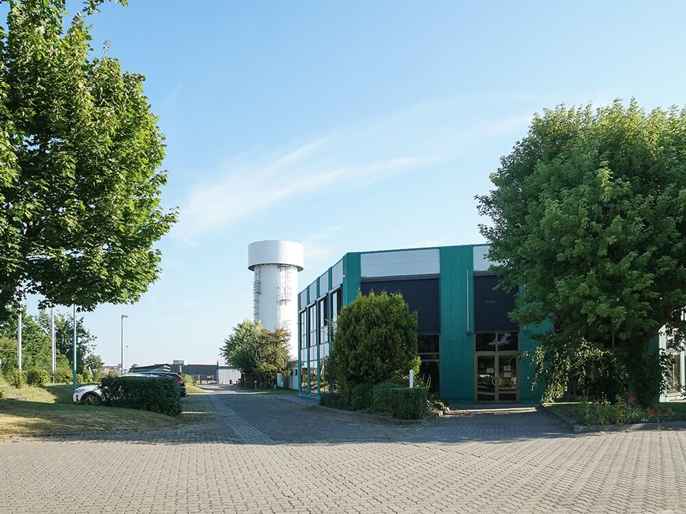Ansicht des Gebäudes der Zweigwerkstatt Metkenberg von außen